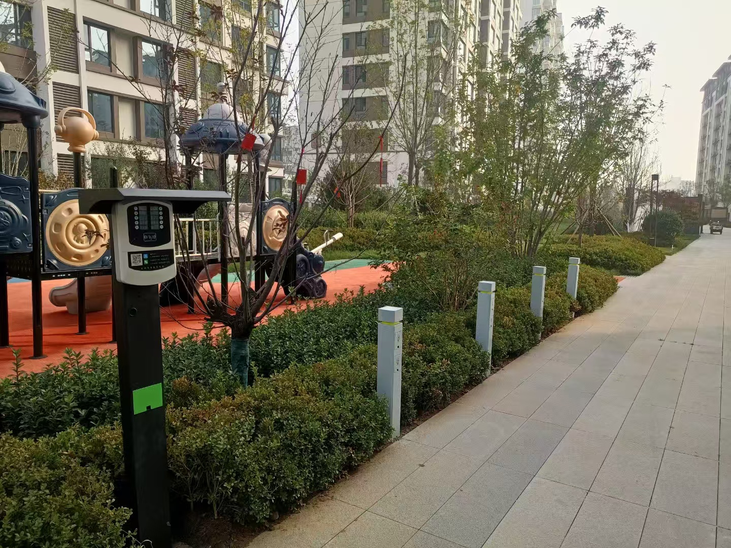 社区电动车充电区